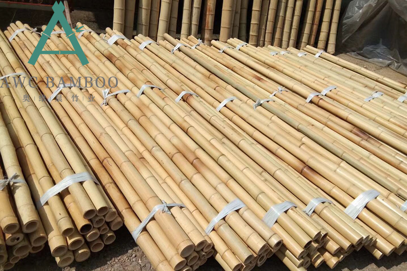 Staining Stained Bamboo Poles